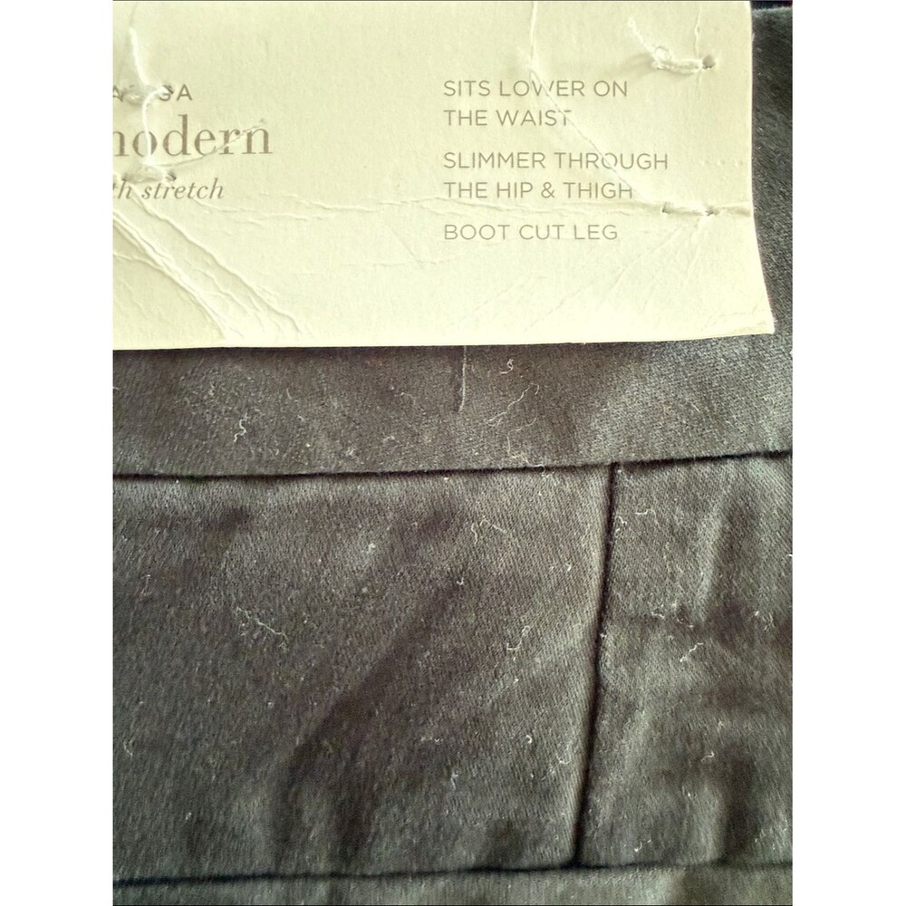 LOFT Gray Taupe Cotton Bootleg Cotton Pants Marisa Style Size 8 - Picture 11 of 13